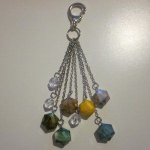 Handmade Multi Color Keychain/ Purse Jewelry